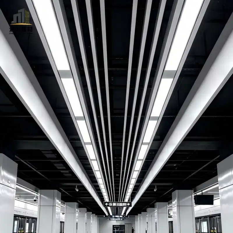 U-shaped aluminum square tube ceiling